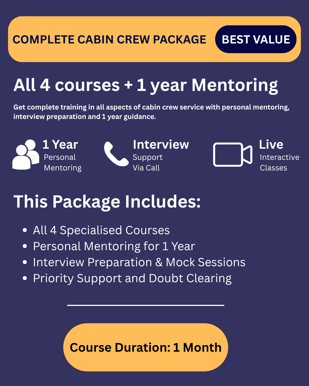 Complete Cabin Crew Package